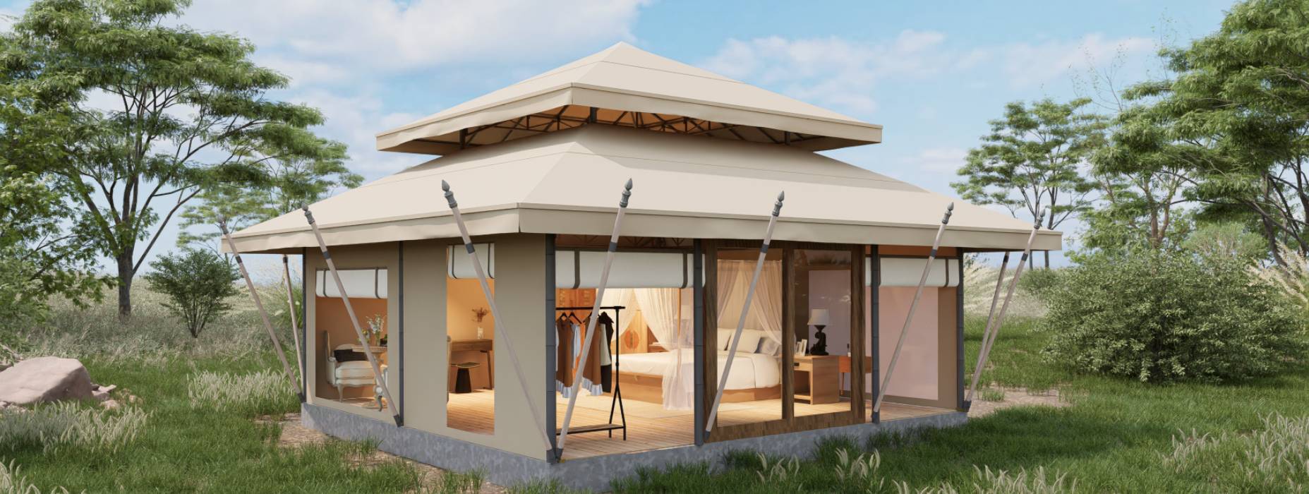 于田县户外野奢帐篷